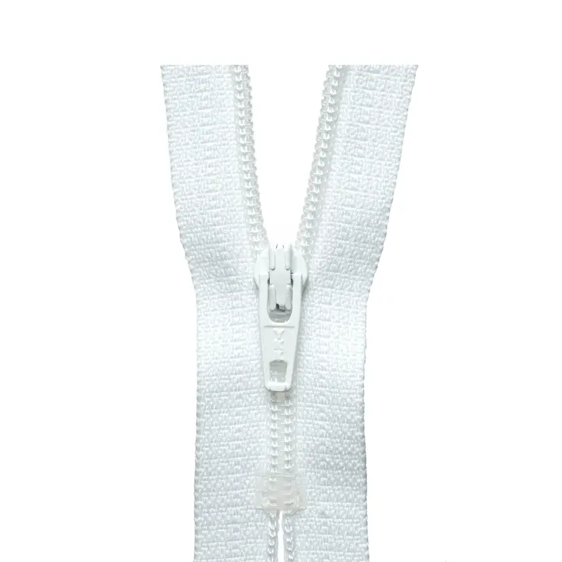 Ykk Regular Zip - White 1