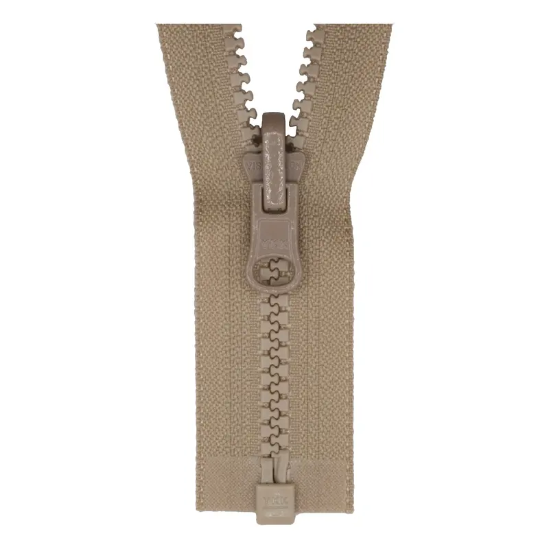 Ykk Reversible Open End Zip Beige 1