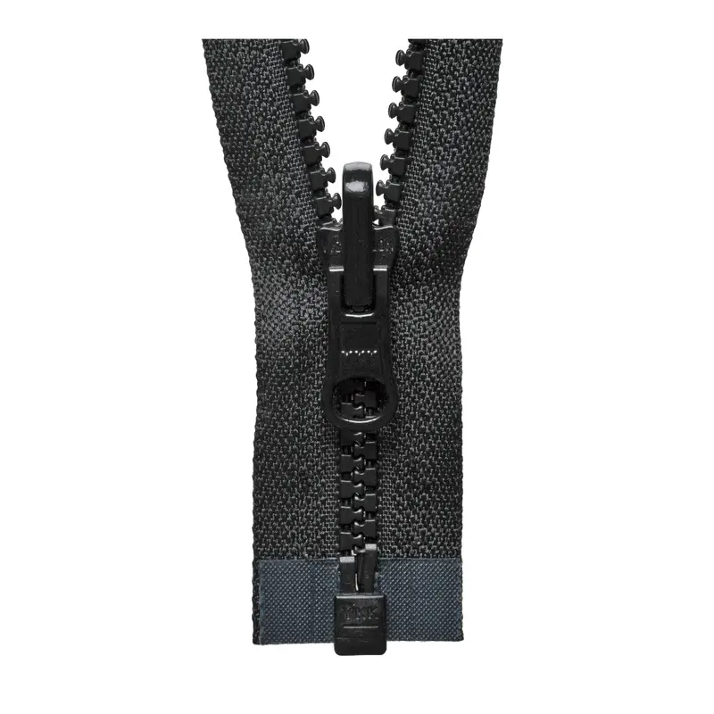 Ykk Reversible Open End Zip Black 1