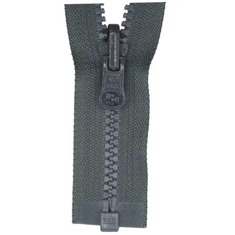 Ykk Reversible Open End Zip Mid Grey 1
