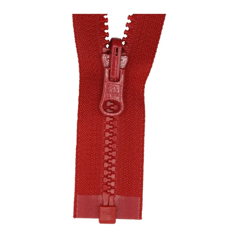 Ykk Reversible Open End Zip Red 1