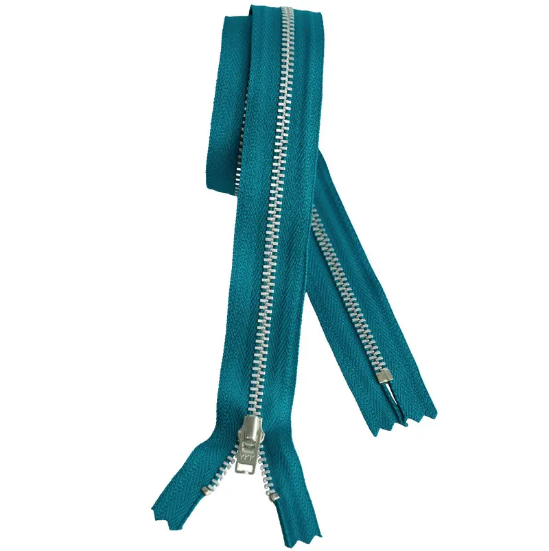 Ykk Silver Tooth Metal Dress Zips - Jade 1