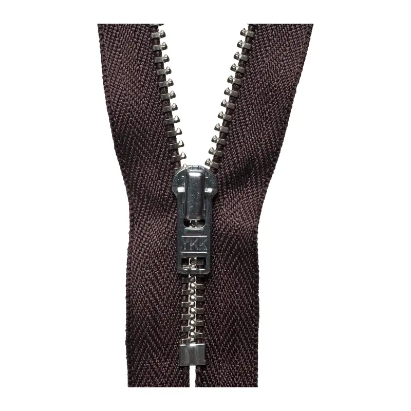 Ykk Silver Tooth Trouser Zip | Brown 1