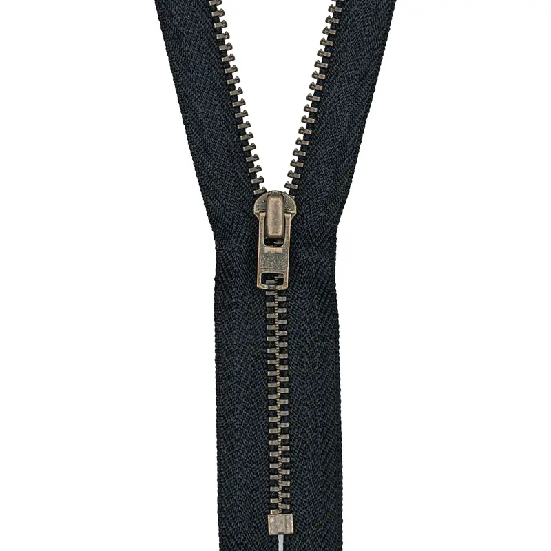 Ykk Trouser Zip: Antique Brass | Black 1