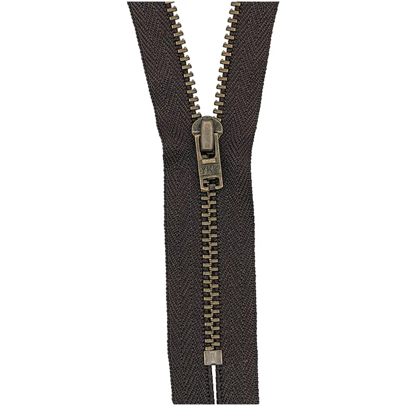 Ykk Trouser Zip: Antique Brass | Brown 570 1