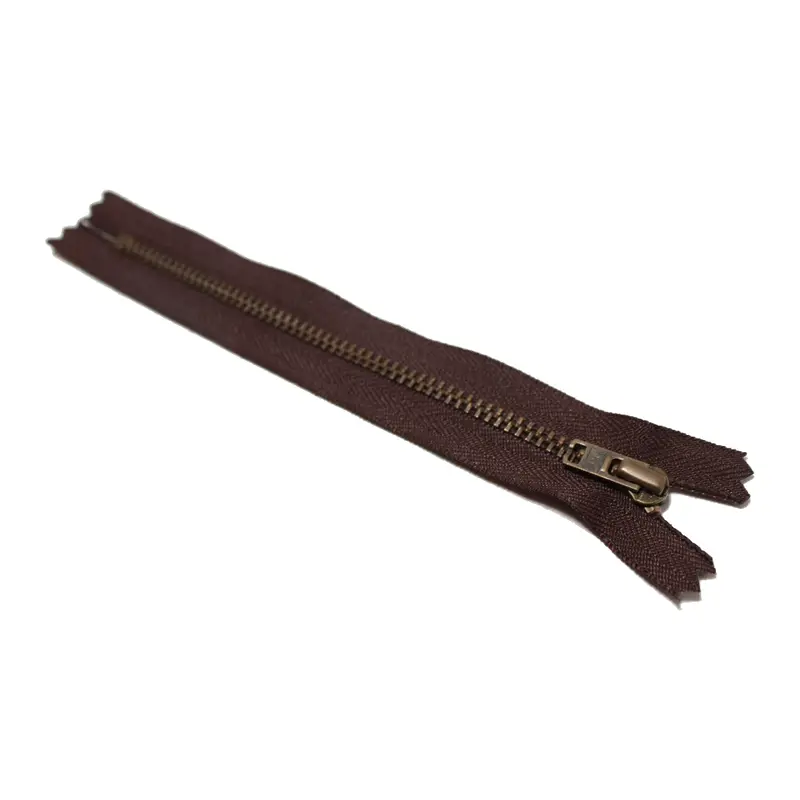 Ykk Trouser Zip: Antique Brass | Brown 570 2