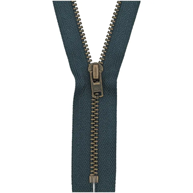 Ykk Trouser Zip: Antique Brass | Dark Grey 579 1