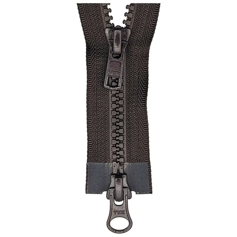 Ykk Two Way Open End Zip No.5 | Medium | Brown 1
