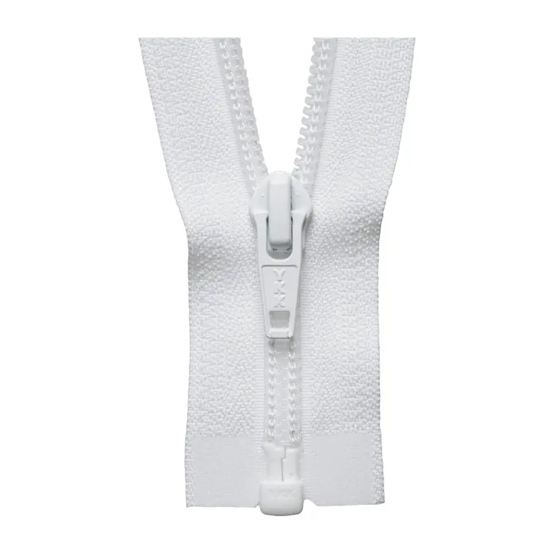 Ykk White Open End Zip - Medium Nylon Colour 501 1