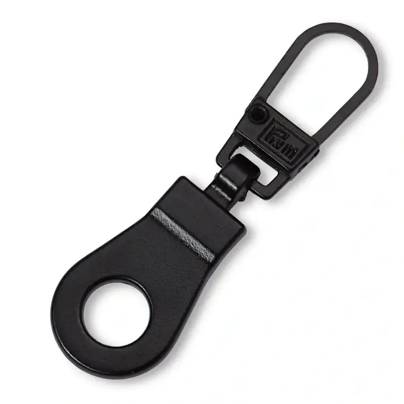 Zipper Puller Black Metal Eyelet 1