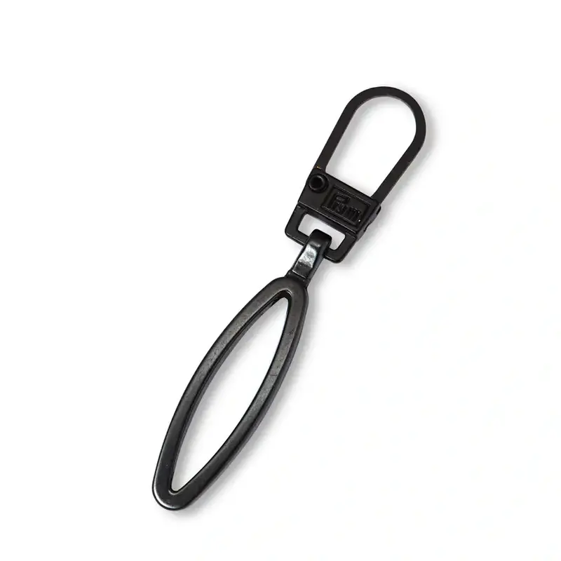 Zipper Puller Black Metal Loop 1