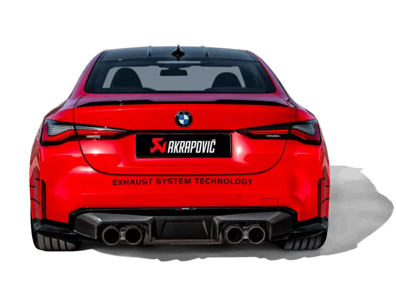 Akrapovic High-Gloss Black Carbon Fiber Rear Diffuser For 2021–2022 Bmw M3 G80 & M4 G82/G83 1