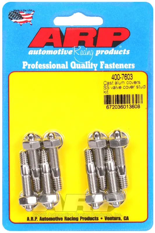 Arp Stainless Steel Valve Cover Stud Kit – 1/4" Hex, Cast Aluminum Cover Compatible 1