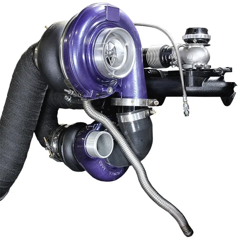 Ats Diesel 98.5-02 Dodge Cummins 5.9L Aurora 3000/5000 Compound Turbo Kit 1