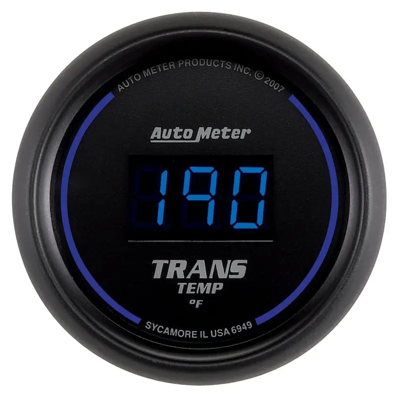 Autometer 52.4Mm Digital Transmission Temperature Gauge – Black Face 1