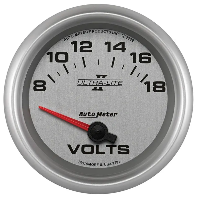 Autometer Ultra-Lite Ii 2-5/8In 18V Electric Voltmeter Gauge 1