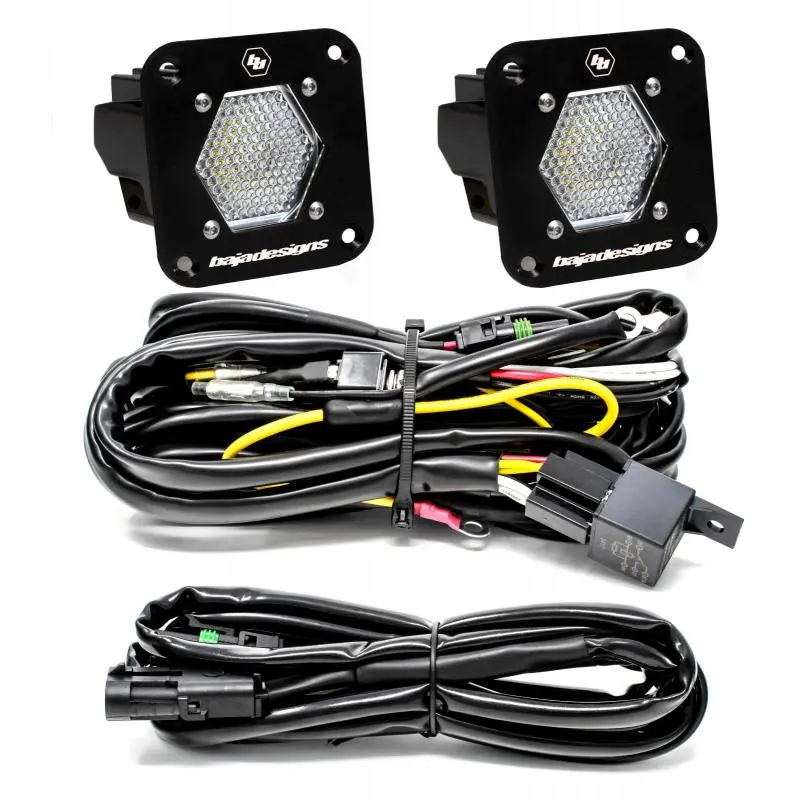 Baja Designs S1 Led Backup Light Kit With Mounting Brackets — Work/Scene Beam 1