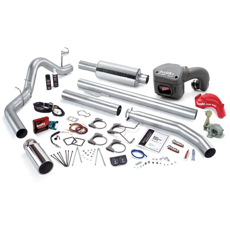 Banks Power 01 Dodge 5.9L 245Hp Ext Cab Powerpack System - Ss Single Exhaust W/ Chrome Tip 1