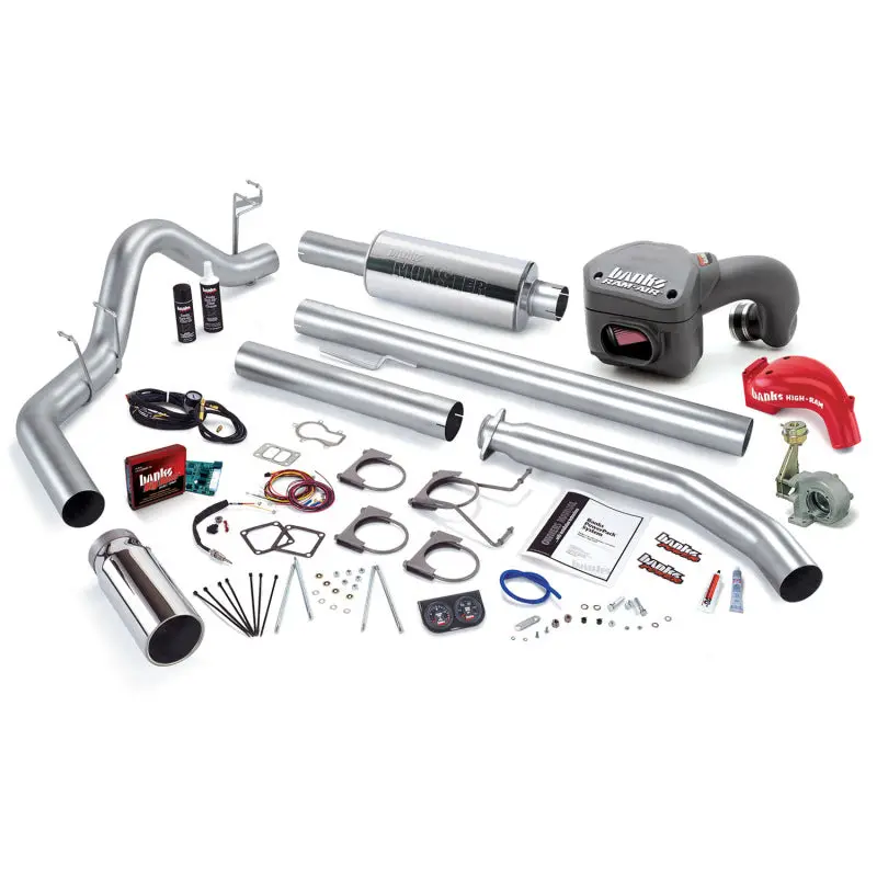 Banks Power 01 Dodge 5.9L 245Hp Ext Cab Powerpack System - Ss Single Exhaust W/ Chrome Tip 2