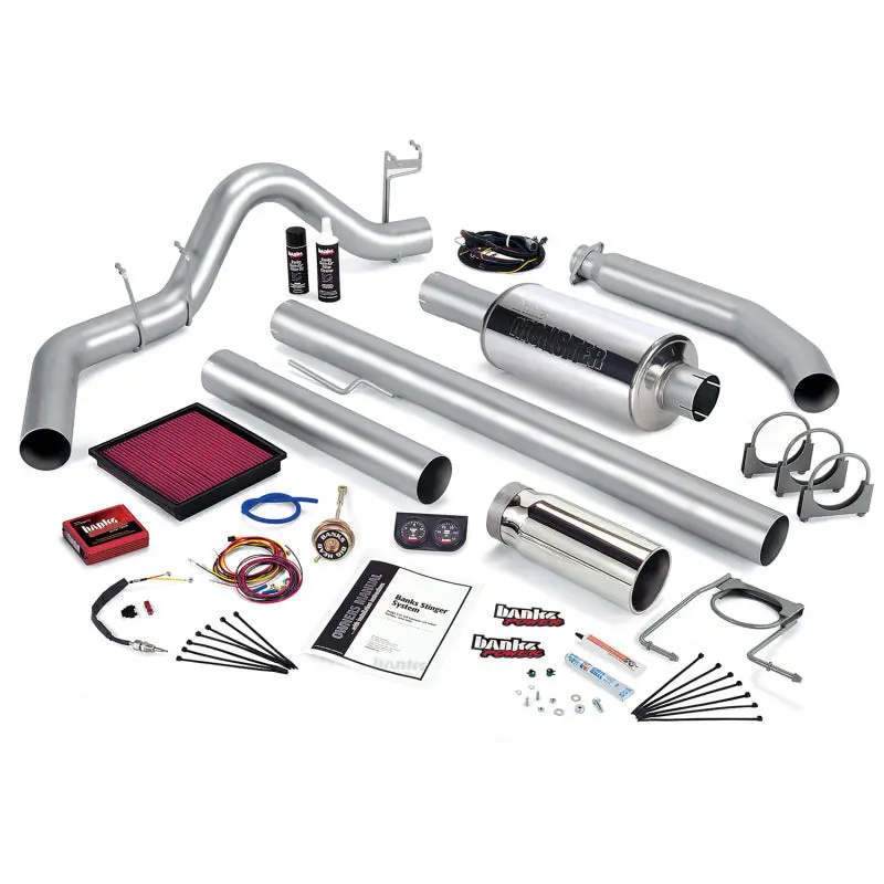 Banks Power Stinger Exhaust System For 2001 Dodge Ram 2500/3500 With 5.9L Engine – Stainless Steel Single Exit, Chrome Tip 2