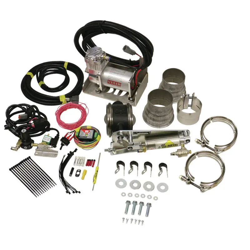 Bd Diesel Exhaust Brake - Universal 3.5In C/W Air Compressor 1