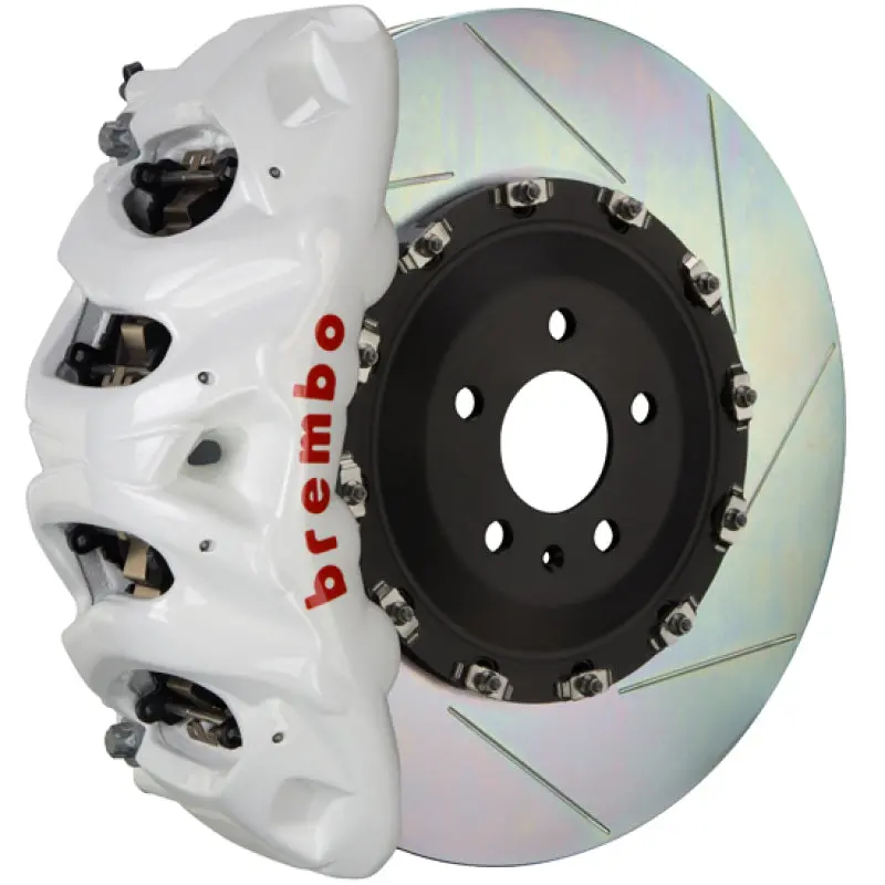 Brembo 21+ F150 Raptor Front Gt Bbk 8 Piston Cast 412X38 2Pc Rotor Slotted Type-1- White 1