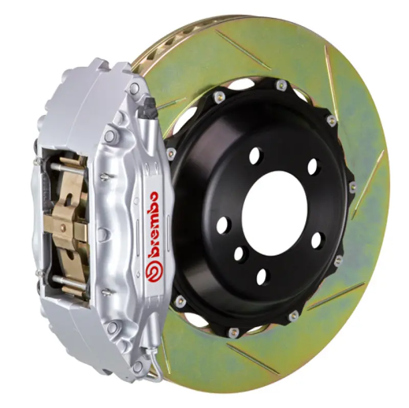 Brembo Gt Big Brake Kit For Audi Tt (2007–2015) & Tts (2009–2015) – Front, 6-Piston Calipers, 355X32Mm Two-Piece Slotted Rotors, Silver Finish 1