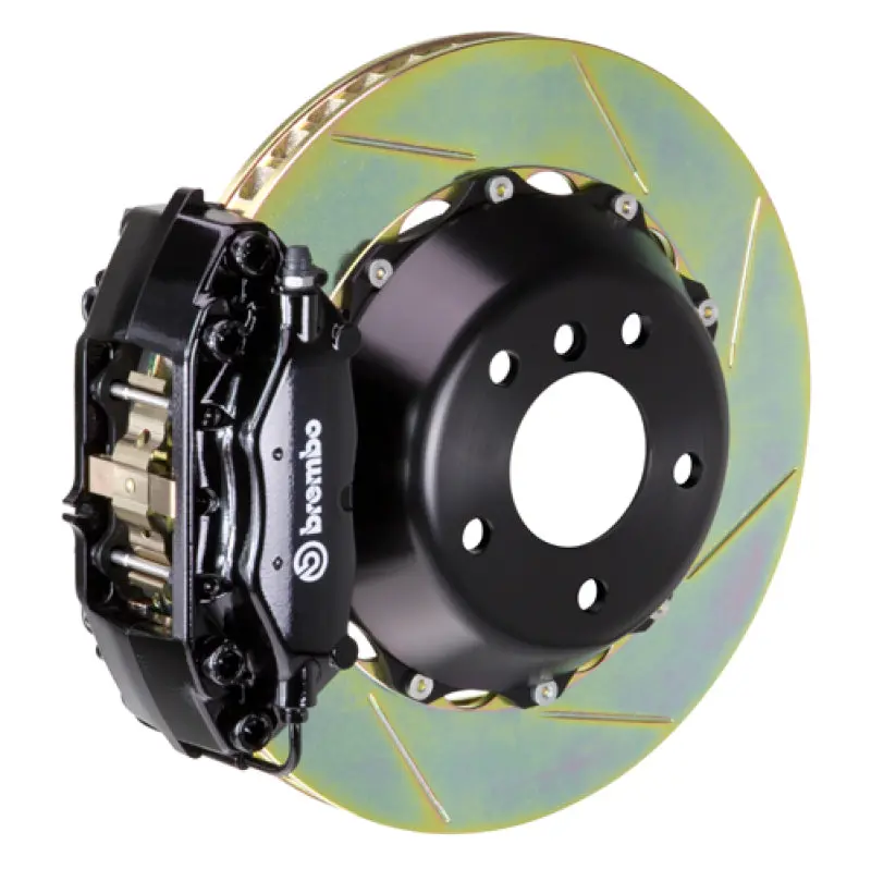 Brembo Gt Rear Big Brake Kit – For 2000–2003 Bmw Z8 (E52), 4-Piston Calipers, 345X28Mm Two-Piece Slotted Rotors, Black Finish 1