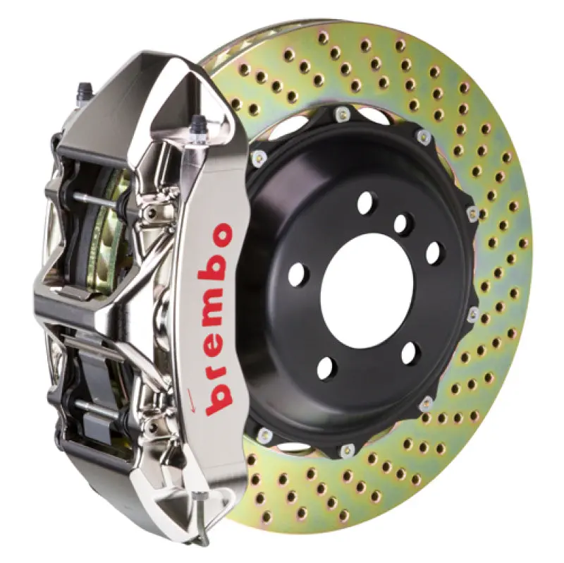 Brembo Gtr Big Brake Kit For 2007–2015 Audi Tt 3.2L / Tts – Front, 6-Piston Calipers, 355X32Mm Drilled Rotors 1