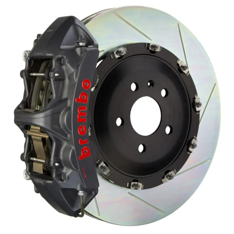 Brembo Gts Big Brake Kit For 2017–2020 Audi Rs3 Sedan – Front, 6-Piston Calipers, 380X34Mm Two-Piece Slotted Rotors (Black Finish) 1