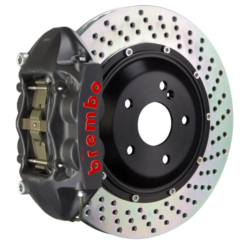 Brembo Gts Big Brake Kit – Range Rover (2003–2009), Rear, 4-Piston Calipers, 380X28Mm Drilled Rotors 1