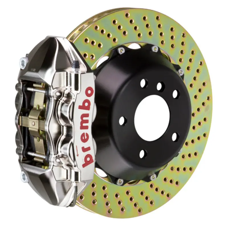 Brembo Rear Big Brake Kit For 1993–1998 Toyota Supra – 380X28Mm Drilled Rotors, Nickel-Plated Billet Calipers 1