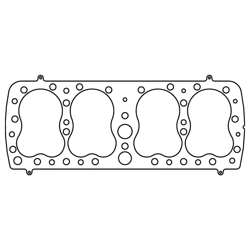 Cometic Mls Cylinder Head Gasket – .060In Thick, 3.375In Bore, For Ford 239 Flathead V8 (24-Stud, 59A) 1