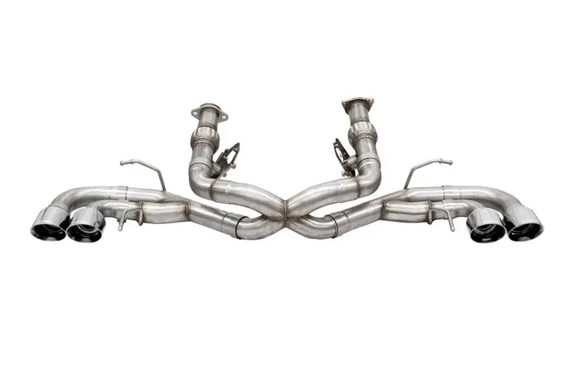Corsa 2020 Chevrolet Corvette C8 Xtreme Cat-Back Exhaust System – 3-Inch Diameter With 4.5-Inch Polished Quad Tips & Afm Delete 1