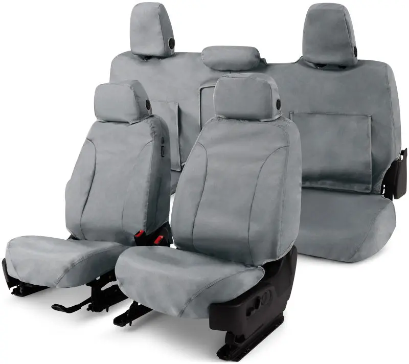 Covercraft 16-21 Honda Pilot Waterproof Polyester Seatsaver Custom Third Row Seat Covers - Grey 1