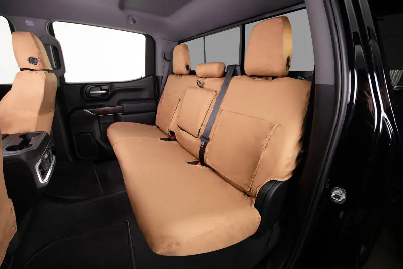 Covercraft Polycotton Seat Covers For 2004–2008 Ford F-150 – Custom-Fit Front Row, Tan Color 1