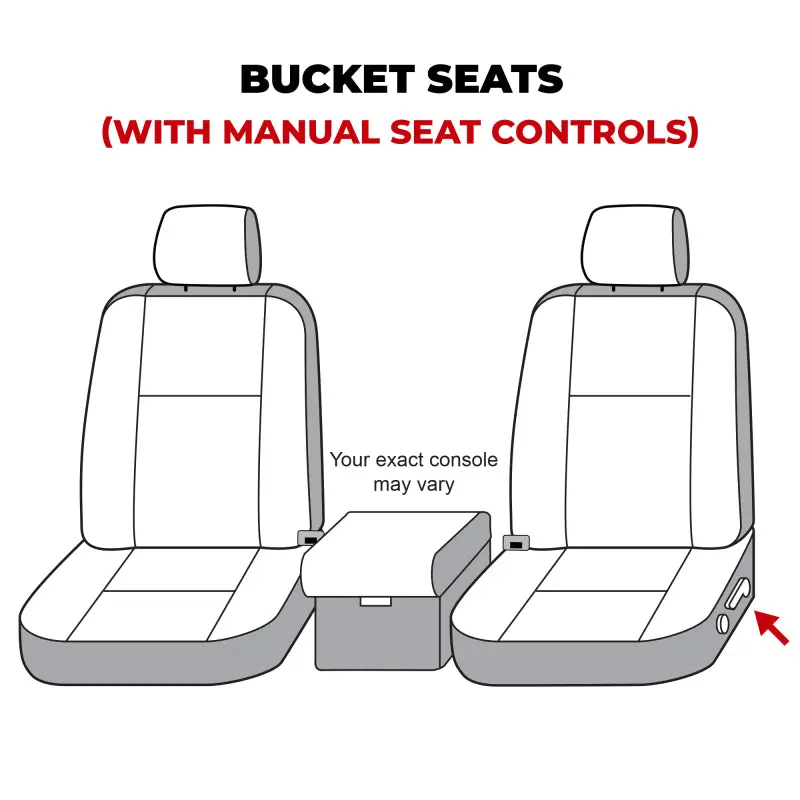Covercraft Waterproof Polyester Seat Covers – Custom-Fit For 2007–2013 Toyota Tundra Front Row (Grey) 1