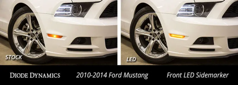 Diode Dynamics Led Sidemarker Lights For 2010 Ford Mustang – Amber & Red Pair 2