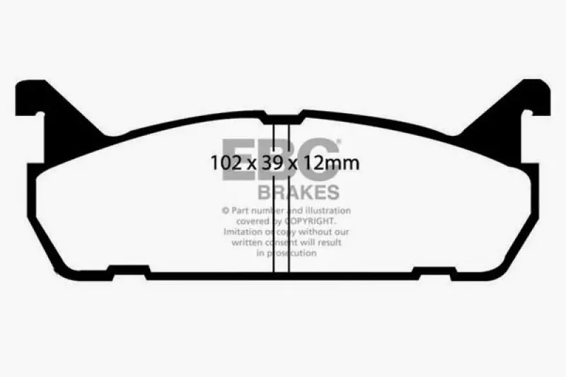 Ebc Greenstuff Rear Brake Pads For 1991–1996 Ford Escort 1.8L 1