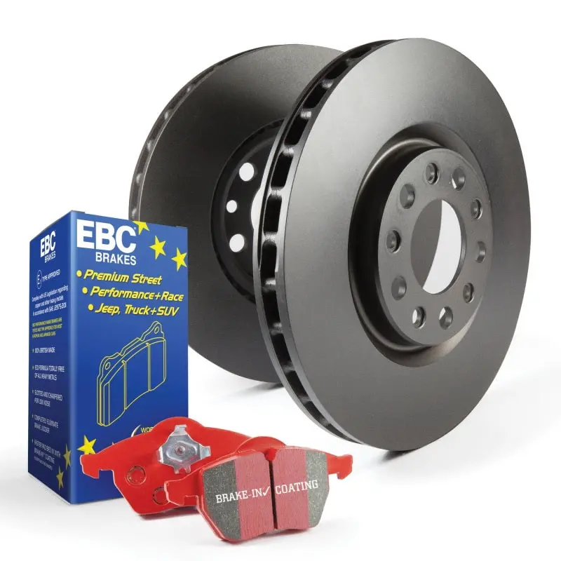 Ebc Redstuff Street Brake Kit – S12 Pads + Rk Series Rotors (High-Performance Friction System) 1