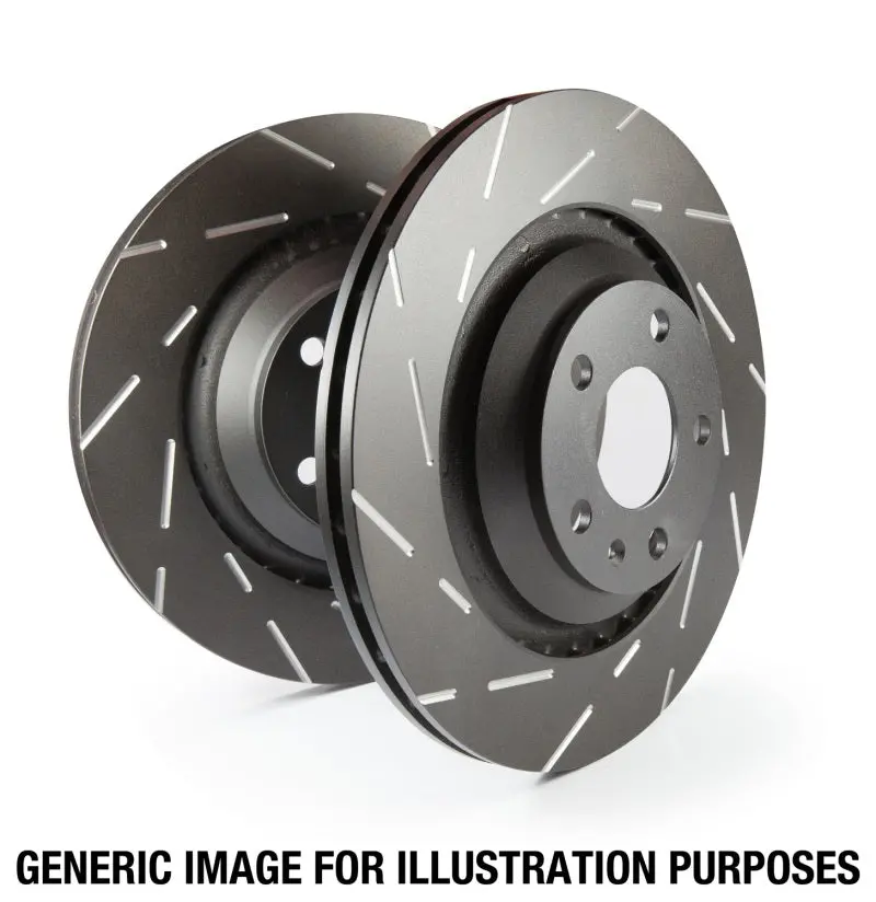Ebc Slotted Rear Brake Rotors For 1988–1992 Audi 80 2.0L (Usr Market) 2