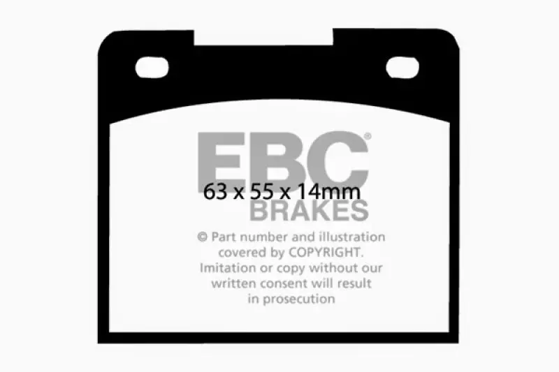 Ebc Yellowstuff High-Performance Front Brake Pads For 1966–1974 Lotus Elan 1.6L 1