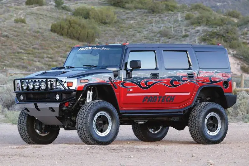 Fabtech 6-Inch Performance Lift System For 2003–2005 Hummer H2 Suv/Sut – Includes Rear Air Bags And Stealth Shocks 2