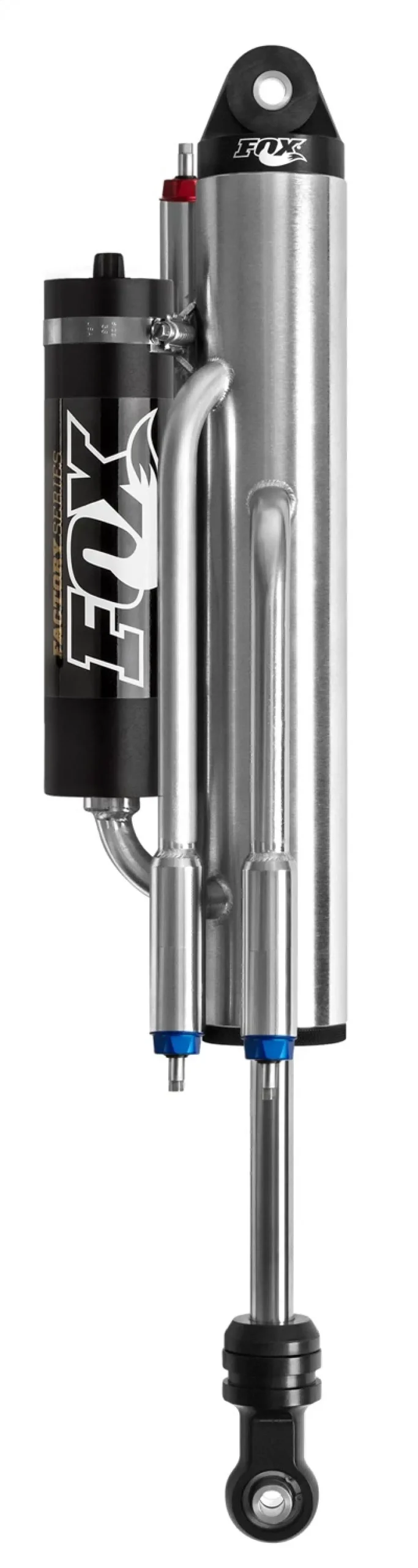 Fox 3.0 Factory Series 4-Tube Bypass Shock – 18In Stroke, 7/8In Shaft, Custom Valving, Black Finish 1