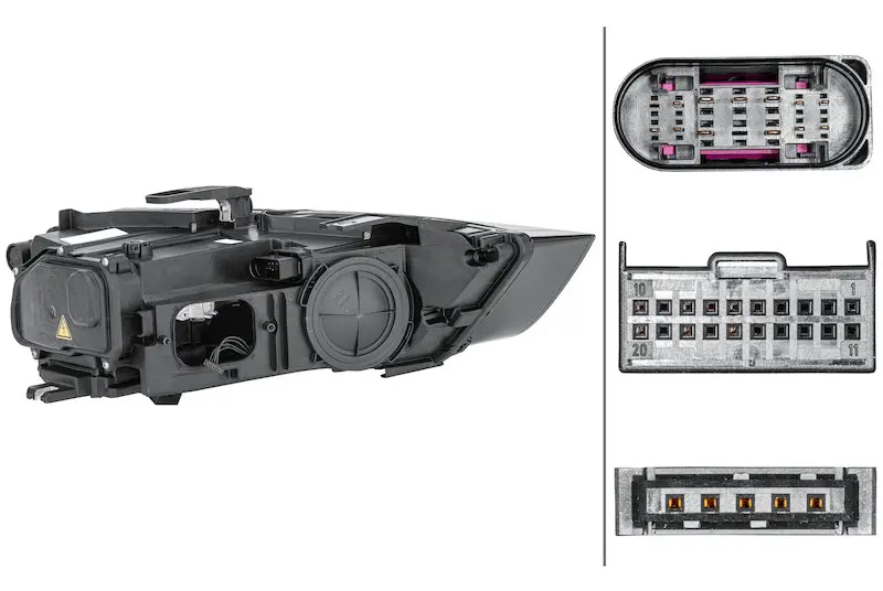 Hella Bi-Xenon Headlight Assembly For 2015–2018 Audi Q3 1