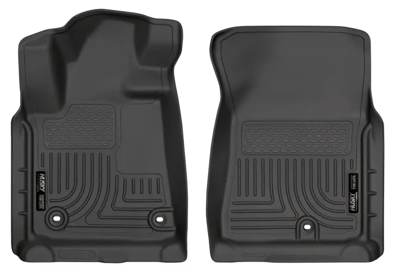 Husky Liners Weatherbeater Front Floor Mats – Black, Custom Fit For 2012–2013 Toyota Tundra 1