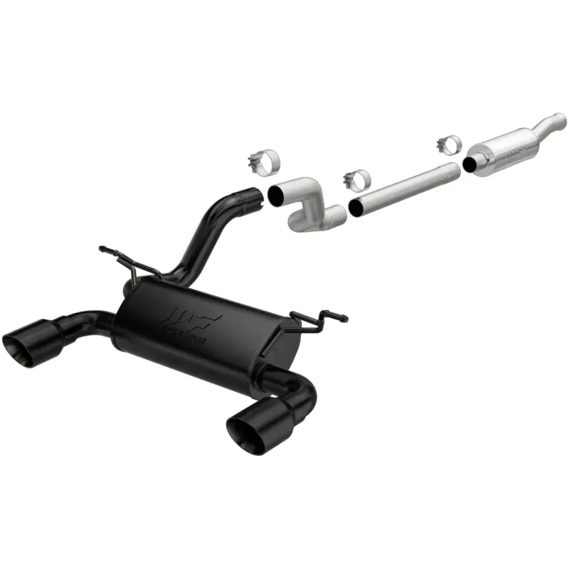 Magnaflow Dual-Outlet Cat-Back Exhaust For 2018 Jeep Wrangler 2.0L Turbo With 4-Inch Black Tips 1
