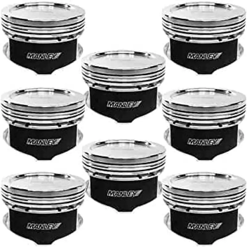 Manley 2018+ Ford Coyote 5.0L 6.75Cc Dish 3.672In Bore 12:1 Cr 22Mm Pin Platinum Pistons 1