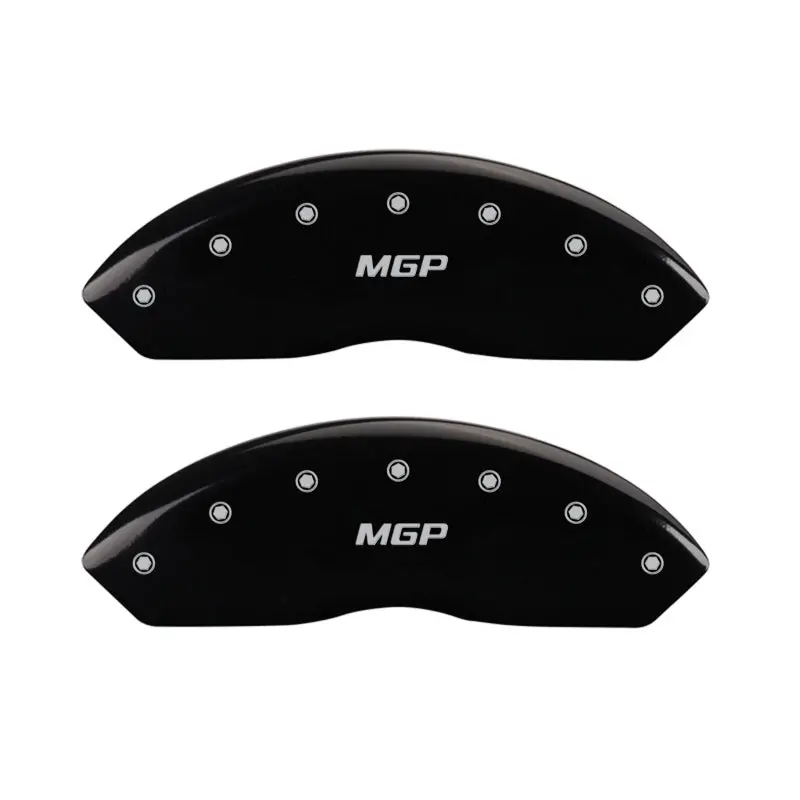 Mgp Engraved Black Caliper Covers – Front Pair With Silver Accent Trim 2