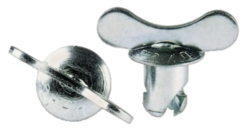 Moroso Quick-Fastener Butterfly Head Fasteners – 7/16In X 0.500In, Steel, Pack Of 10 1